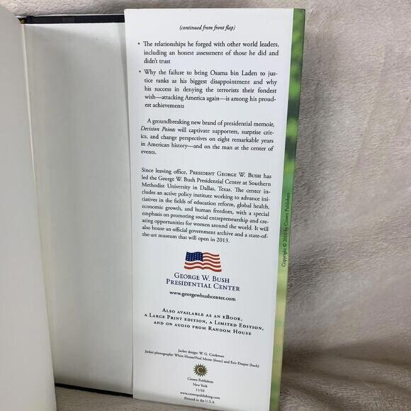 Decision Points  Hardcover By George W Bush  VERY GOOD - Picture 8 of 8